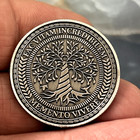 Memento Mori - Tempus Fugit Skull Lucky Pocket Piece Coin  1 Pc 
