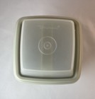 Vintage Tupperware Pickle Keeper Container Avocado Green Clear Top  3 Piece 1330