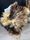 Icelandic Real Sheepskin Rug Mouflon Brown Seat Cover Pet Bed Throw Rug