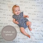 Baby Swaddle Blanket  100  Cotton Muslin Blankets For Boys And Girls  47 X 47   