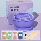 Pro Electric Silicone Pot Wax Heater Warmer Hair Removal Depilatory Waxing Kit