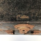 Antique   Vintage Vacationer Petersburg Va  Metal Storage Chest Trunk Footlocker