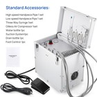 Portable Dental Mobile Delivery Unit Suction System Air Compressor  chair 4 Hole