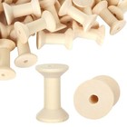 40pcs 2  Wooden Craft Spools - Empty Thread Spools For Sewing   Embroidery  Unfi