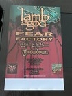 Lamb Of God 2004 Original Tour Poster Fear Factory Children Of Bodom Throwdown