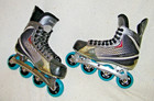 Bauer Vapor Inline Hockey Skates Roller Blades size 7r Skate 8 5 Shoe new Wheels