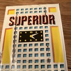 Vintage T Cohn Tin Litho Superior Service Station Store Front Elevator Shaft