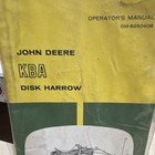 John Deere Kba Disk Harrow Operator s Manual Om-b25040b Agriculture