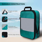 Compression Packing Cubes Set     5 Lightweight Luggage Organizers Bags For Travel