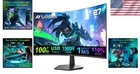 Fhd 1080p Curved 27-inch Monitor With Hdr  Speakers   110  Srgb For Work   Play