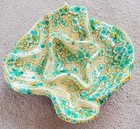 Vintage 1970s Large Ceramic Table Psychedelic Ashtray Drip Glaze Pottery
