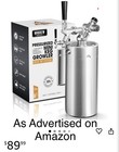 Beer Dispenser Growler System  128oz Mini Beer Keg Mini Kegerato portable Draft