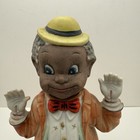 Vintage Ardalt Japan 6530a Black Americana Clown Nodder Bobble Head Figurine