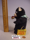 Vintage Milk Drinking Bear Wind Up Toy Tin Litho Mechanical Japan 1950 s Works