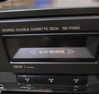 Technics Rs-tr333 Dual Cassette Deck Tape Recorder Works  Used Condition Scratch
