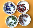 4 Dozens Cloisonne Beads  4 Colors  Teardrop  13 X 8 Mm