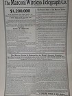 1902 Marconi Wireless Telegraph Co  Print Advertising Radio Stock Colliers