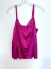 Vintage Vanity Fair Hot Pink Fuchsia Camisole And Half Slip