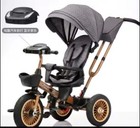 Tricycle stroller With Push Handle  Foldable 360   Swivel Seat  Music   Light