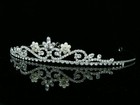 Handmade Bridal Rhinestone Crystal Floral Pearl Prom Wedding Crown Tiara 8298