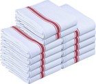 Dish Towels 12 White Cotton Striped 15 X 25 Kitchen Tea Towels Utopia Towels