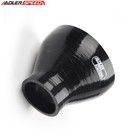 New 4  To 2   Id Silicone Hose Reducer Straight Turbo Coupler Pipe Black Us Ship