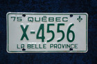 1975 Quebec Canada Dealer License Plate