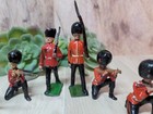 Britains Lead Toy Soldiers Scots Guards Lot 6 Vintage 1930s   50s Kneeling March