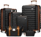       free Shipping       set Of 4 Suitcases luggage Expands  purse  360 Wheels  lock 