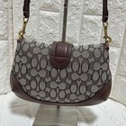 Coach Cj814 Soho Bag Signature Jacquard Maple Brown Shoulder Handbag Nwt  zj