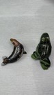 Vintage Cloisonne  Chinese Marine Seal Sea Lion And Frog Handpainted Figurines
