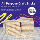 Popsicle Stick  Craft Sticks  4 5 Inch  200 Pack  Wax Sticks  Popsicle Stick C