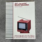 Retro Red 4 5  Black   White Tv New Open Box 80s Soundesign Vintage Electronics