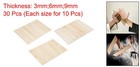 30pack Wood Breaking Board 3mm 6mm 9mm Thick Karate Martial Arts Boards Wooden