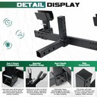 Car truck Dual Trash Can Hauler Can Towing Hitch Carrier With 2  Hitch Receiver