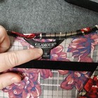 Glamour Sz12 Dress Plaid Chic Retro Classic Preppy Floral Equestrian Academia