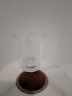 Vintage Shot Glass  white Satin Gin 