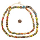Oval Antique Venetian African Millefiori Trade Beads  15820 10mm Ivory Coast