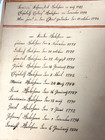 1749-1800 Antique German Fraktur Birth baptism  Records Printed In Pennsylvania