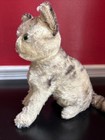 Steiff Cat Susie  Antique  Mohair  No Button  Well Loved  8    Eye Replaced
