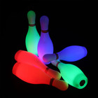 Kids Light Up Bowling Toy Set 10 Pins 2 Balls Indoor Outdoor Game For Boys Girls
