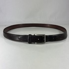 Kirkland Signature Worn Brown Leather Dress Belt - Men s Size 44 110