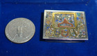 Vtg Taxco Mexico Sterling Silver 925 Hinged With Clasp Pill Trinket Box Inlayed