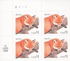 Scott  3036 Red Fox Full Sheet Of 20 Stamps - Mnh B111 St4085