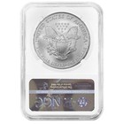 2007  1 American Silver Eagle Ngc Ms70 Brown Label