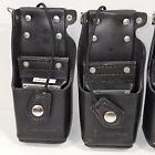 Lot Of 5 Genuine Motorola Ntn8381 Swivel Leather Carry Case Holst Xts5000 3000