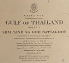 Admiralty Chart Map 2719 - Gulf Of Thailand 1860   1940    Lem Tane
