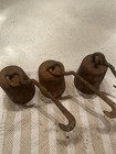 Vintage Cast Iron 4lbs Hanging Cotton Scale Weight Produce Meat Farm Decor
