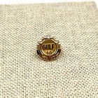 10k Yellow Gold Vintage Gulf Oil Employee 10-year Service Lapel Pin  lo1005130 