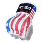 Defy Gel Padded Ladies Inner Gloves With Hand Wraps Mma Muay Thai Us Flag